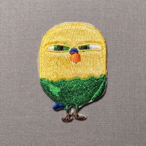 Sweet Pea Cute Bird Embroidered Iron On Patch | Bird Patch